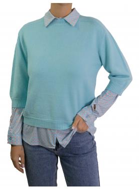 Maglioncino con manica a 3/4 in viscosa 